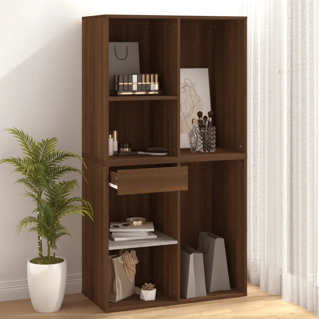 Armadietto per Cosmetici Rovere Marrone 80x40x75 cm in Legno 820504