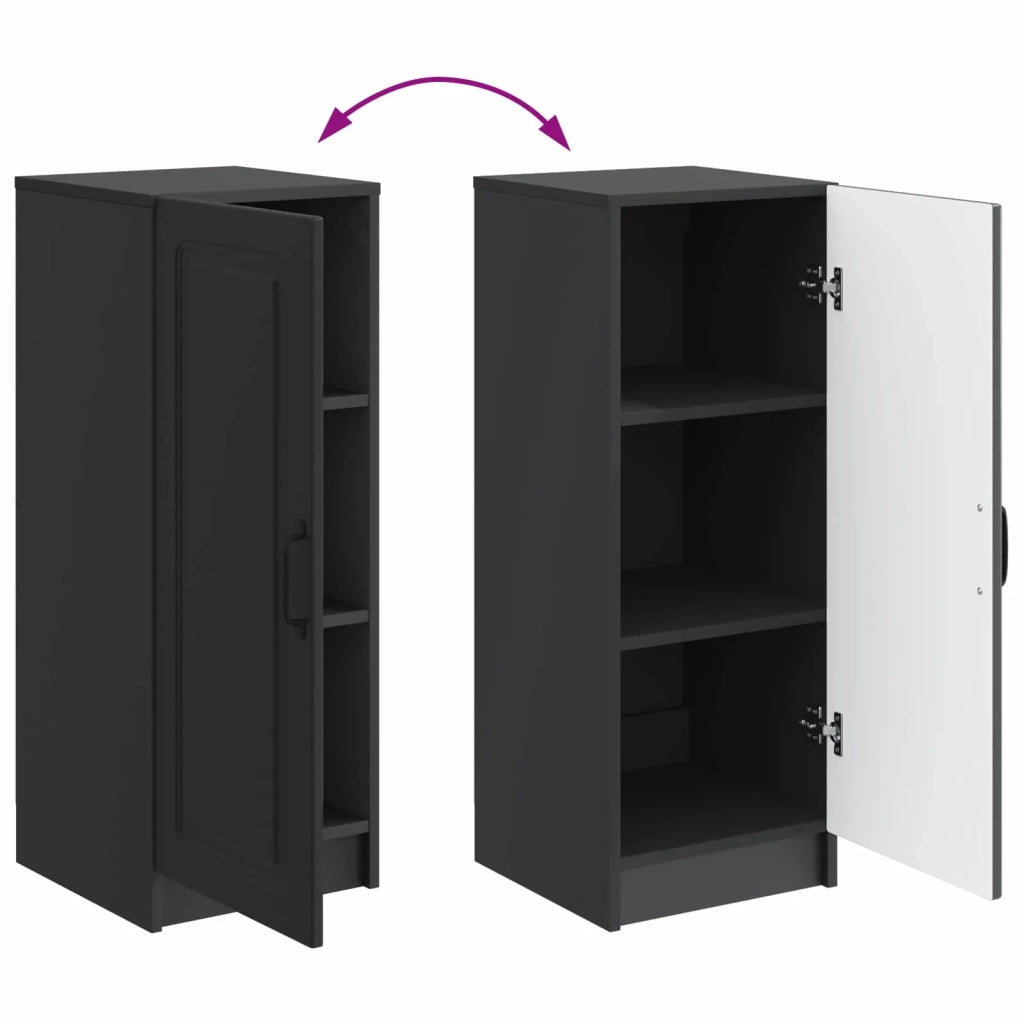 Credenza Nero 33 x 34,5 x 87 cm Legno ingegnerizzato