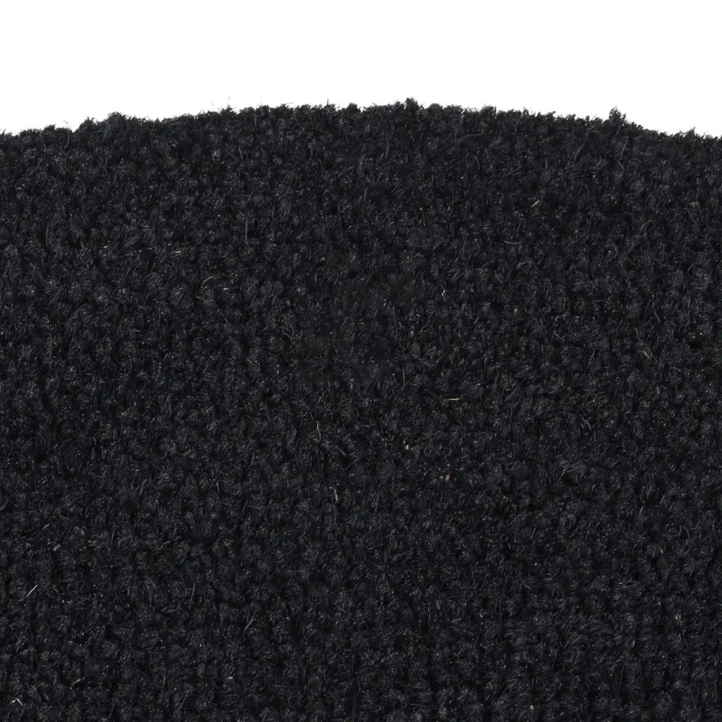 Zerbino Nero Mezzo Rotondo 60x90 cm Fibra di Coccocod mxl 110766