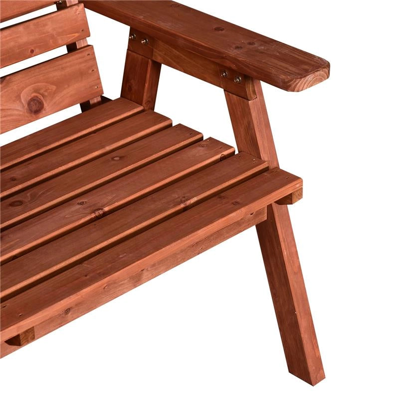 PANCHINA IN LEGNO DI ABETE DA GIARDINO BIPOSTO CONVERTIBILE 160X70X85 CM