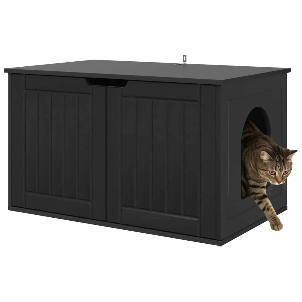 Casa per Gatti Nero 85 x 55 x 50,5 cm Legno multistrato