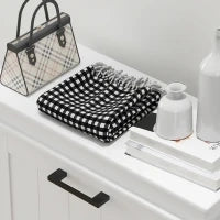 Scarpiera Moderna con 3 Cassetti Ribaltabili per 15 Paia di Scarpe e Ripiano Regolabile, 54x24x117.5cm, Bianco