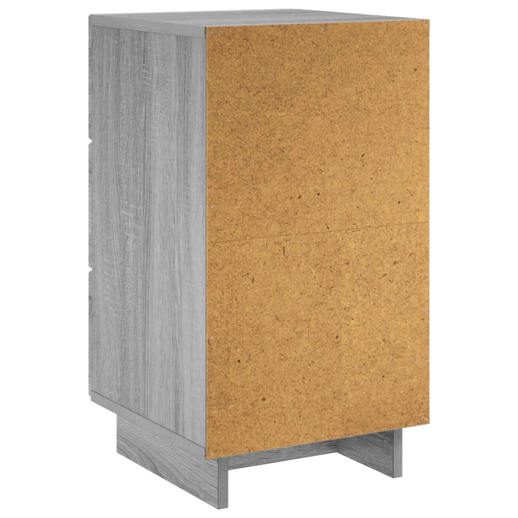Armadio da Notte Sonoma grigio 33,5 x 34,5 x 60 cm 8011435
