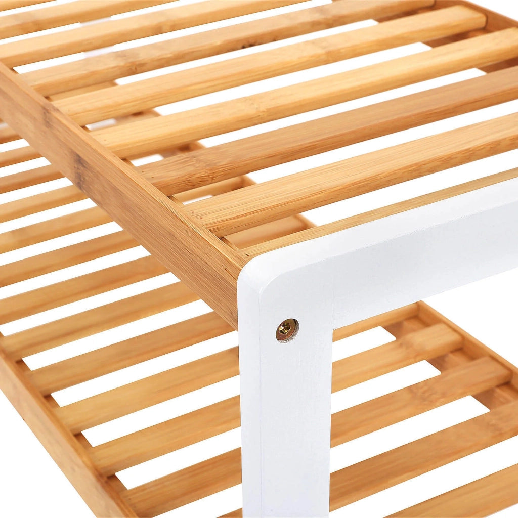 Scarpiera scaffale portaoggetti scarpiera 3 ripiani 70 cm bambù 12_0003207