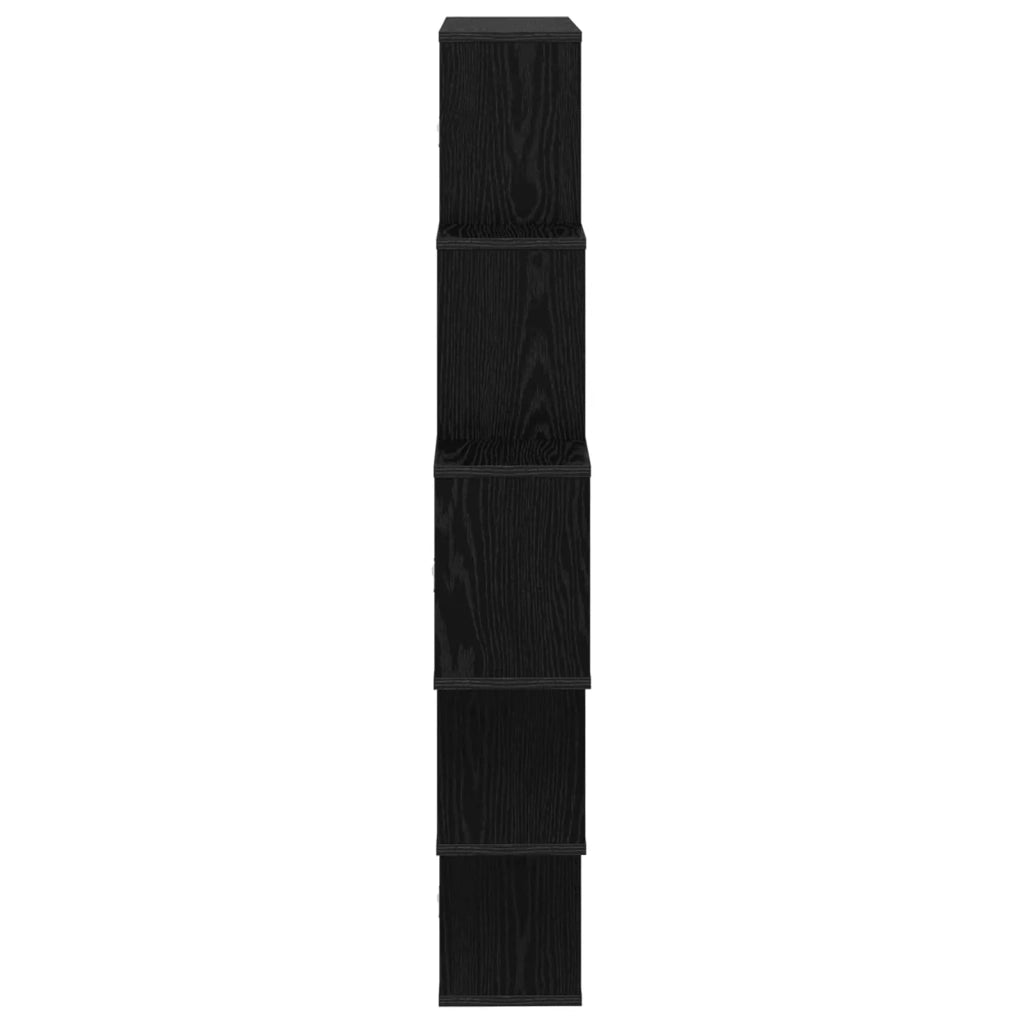 Scaffale da parete Rovere Nero 120 x 20 x 136 cm 8012157