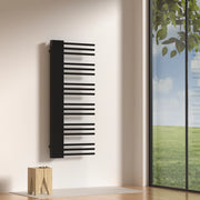 Scalda Asciugamani da Parete Kviteseid ad Acqua Calda 120 x 50 cm Nero [neu.haus]