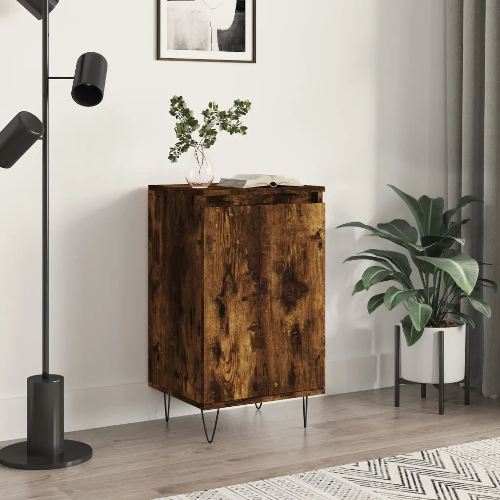 Credenza Rovere Fumo 40x35x70 cm in Legno Multistratocod mxl 81362