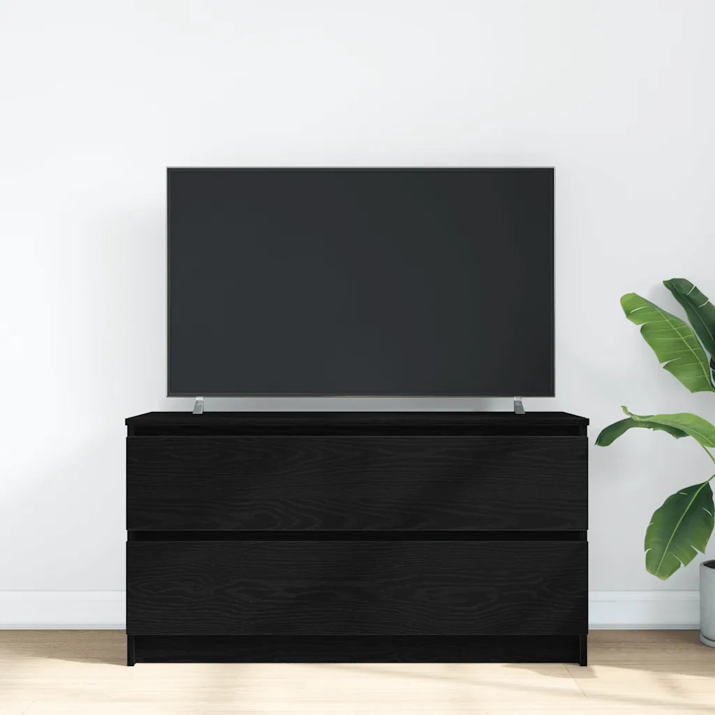Mobile Porta TV Nero 100x35x54 cm in Legno Multistrato 861806