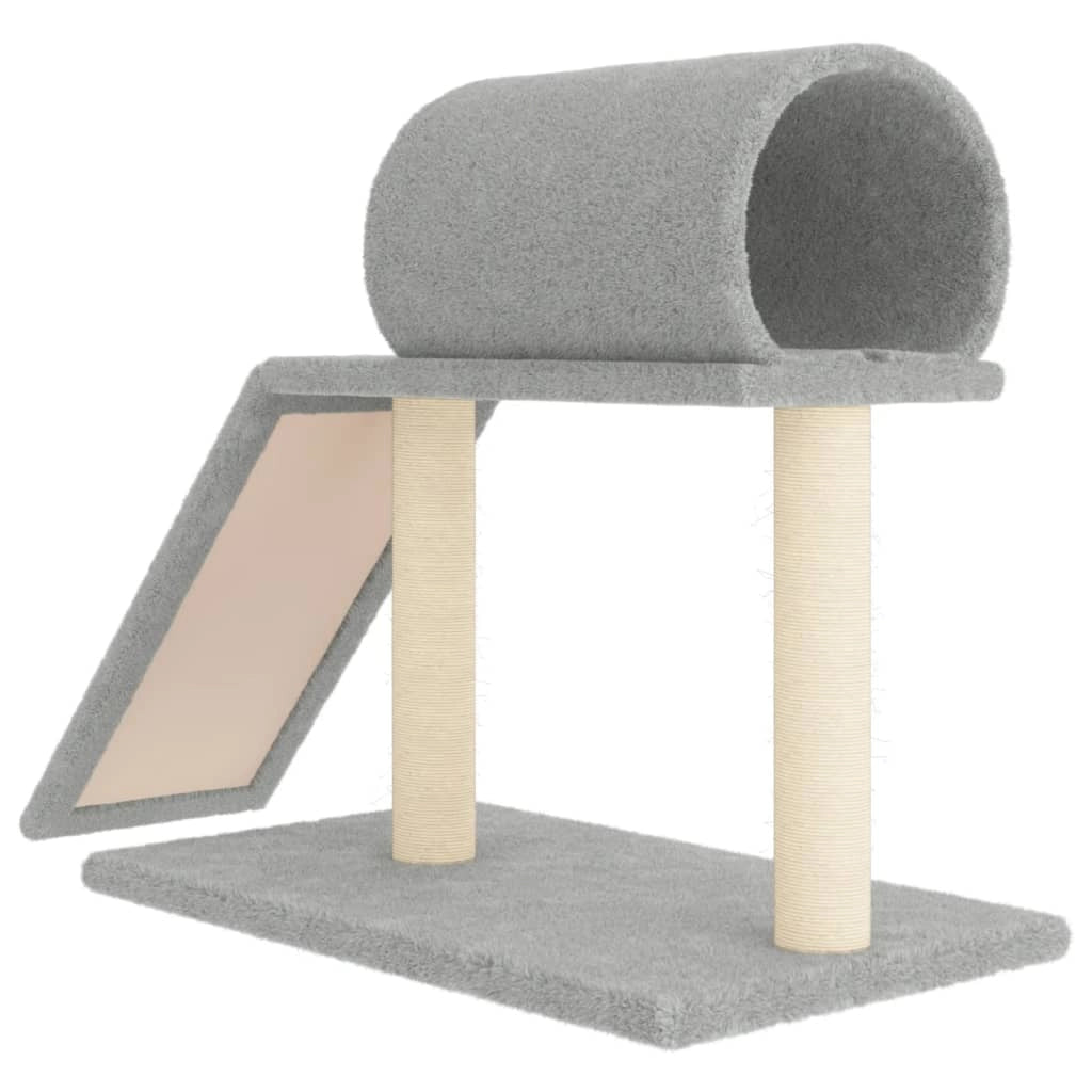 Tiragraffi con tunnel e scaletta trasparente 55,5 cm grigio 02_0022799