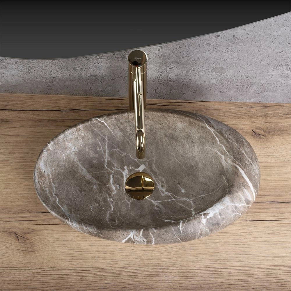 Lavabo Da Appoggio Rea Roxy B Stone Nature