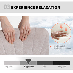 Sedia da Ufficio Regolabile 62x67x83-93 cm Inclinabile e Girevole in Tessuto Chenille e Acciaio Beige