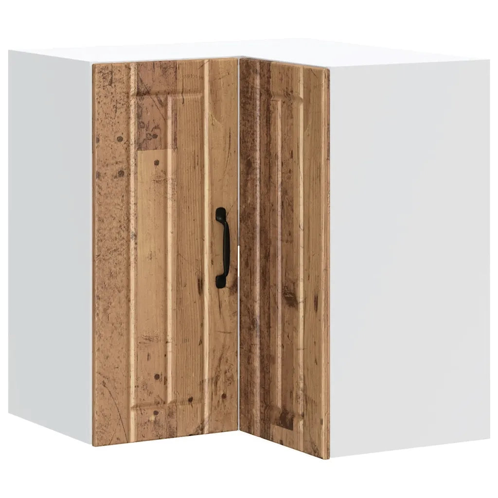 Pensile da Cucina ad Angolo Lucca Legno Antico in Truciolato