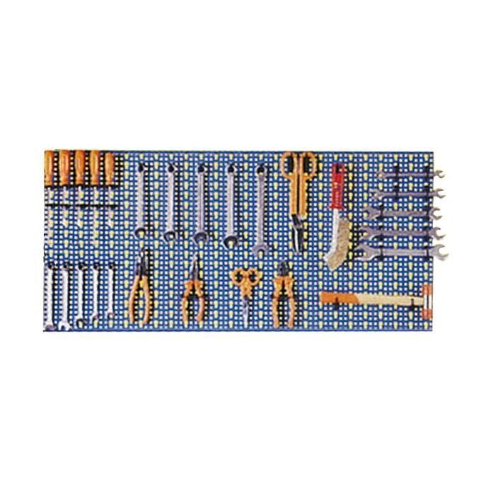 Sipa Pannello Forato Acciaio 98X48 Blu Kit