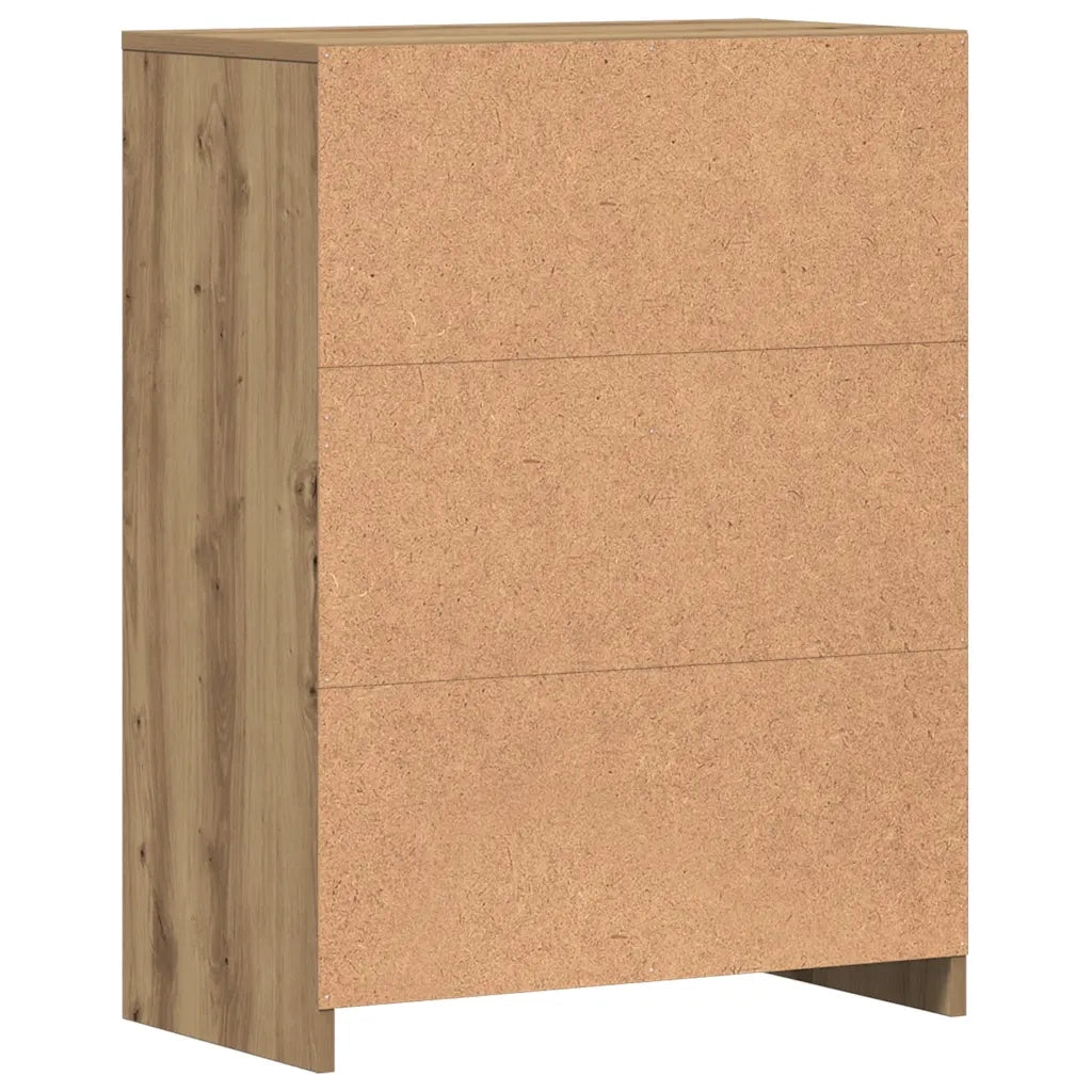 Armadietto Bagno Rovere 60x33x80 cm Legno tecnico 856288