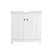 Mobile sottolavabo per Bagno con 2 Ante mobili bagno L60*P30*A60 cm Bianco BZR18-W
