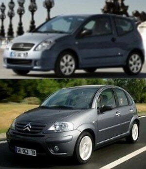 Tappeti in Gomma per Citroen C2 dal 2003- , Citroen C3 I dal 2002-2009
