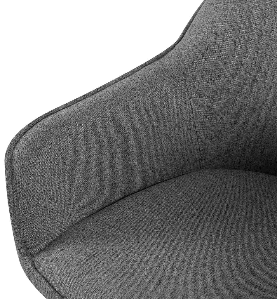 Set di 2 sedie da pranzo in tessuto Boise grigio scuro