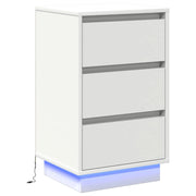 Comodino | Armadio da Notte | Mobiletto da notte Bianco 39 x 34,5 x 65 cm Legno multistrato