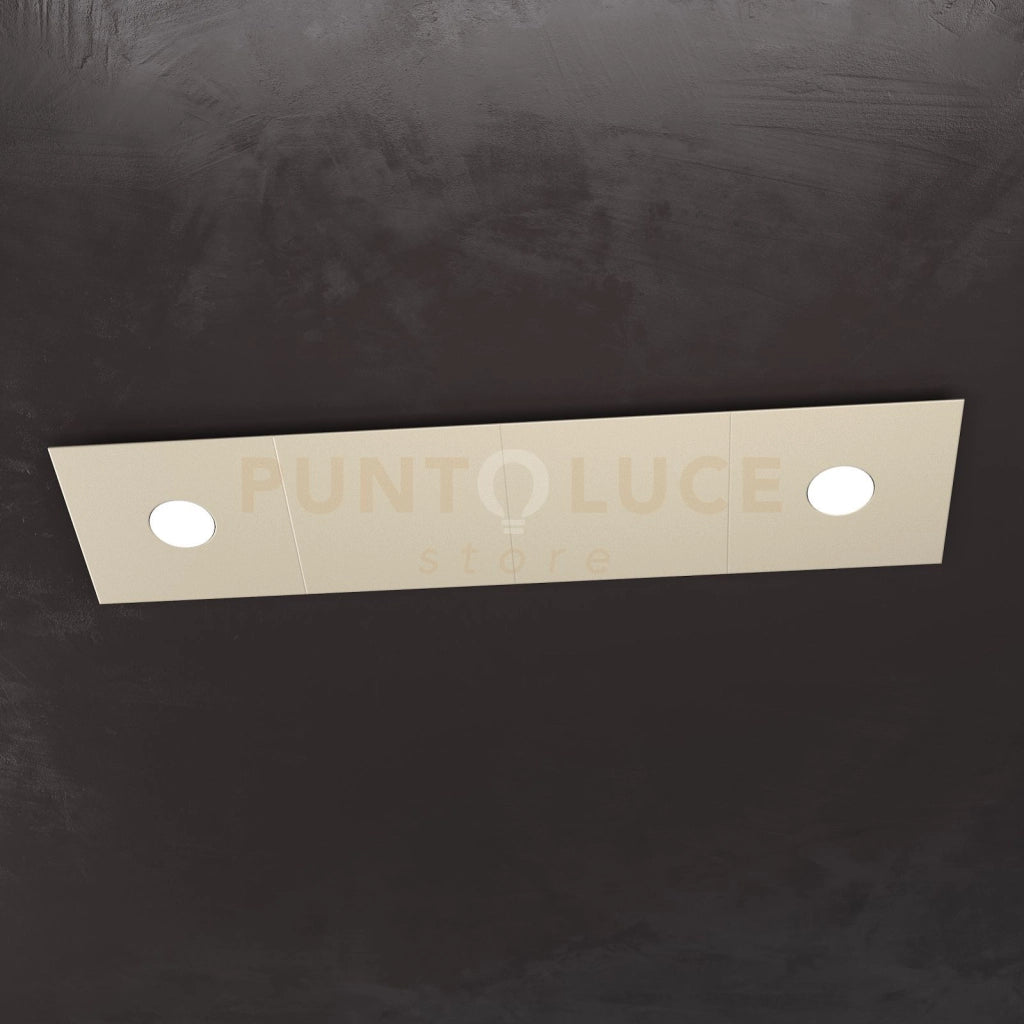 ECCENTRIC APPLIQUE-PLAFONIERA 2 LUCI + 2 DECORATIVO SABBIA 1156-2L2D-SA