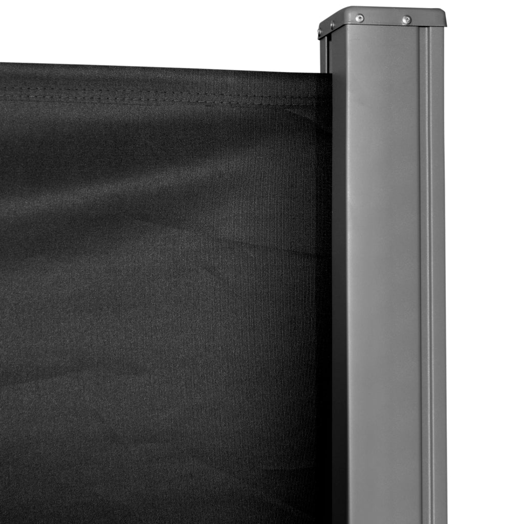 Paravento retrattile per esterni 3x1.6 m ¨C zephmum ¨C metallo e poliestere nero