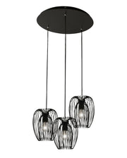 Camp Lampada a Sospensione in Metallo Colore Nero Ø500mm, Design Moderno e Struttura Elegante per Illuminazione Interni Classe 1 IP20