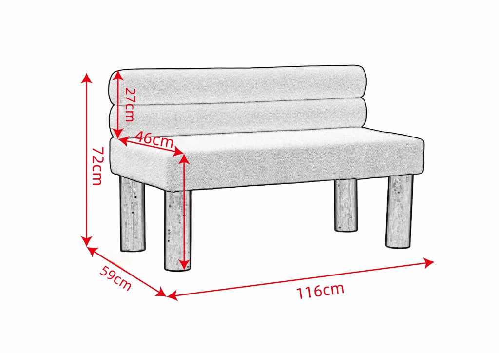 Panca da Pranzo Moderna Senza Braccioli ¨C MINIMAL ¨C Legno, Design Minimalista