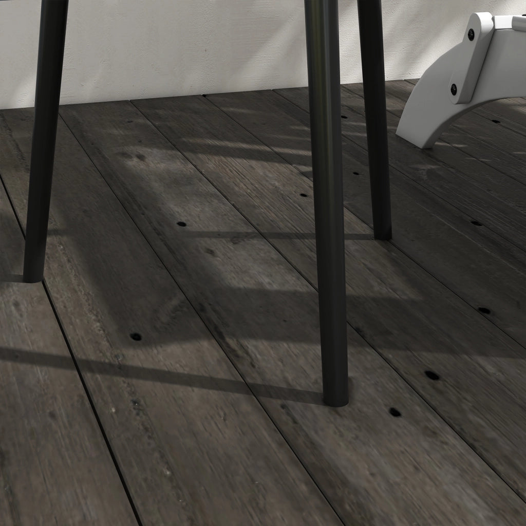 Comodino esterno; tavolino da giardino; tavolo rotondo a terrazza; acciaio; ? 40 x H 50 cm; nero