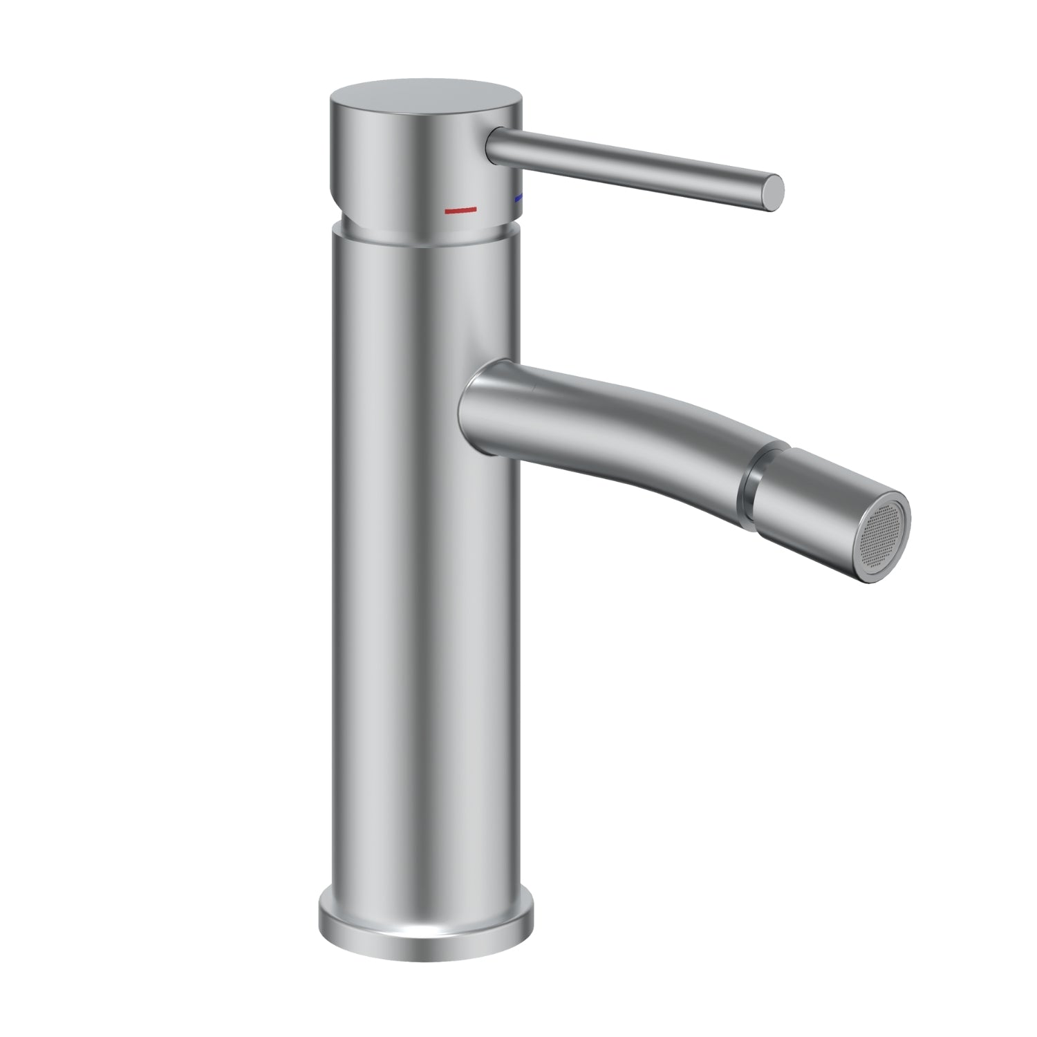 Miscelatore monocomando per bidet serie jazz installazione rapida con piletta click clack *** finitura- nickel spazzo...