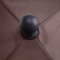 Ombrellone da Giardino Rettangolare e Regolabile con Palo in Alluminio, 2x1.3x2.5 m, Marrone e Nero