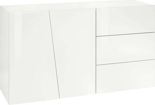 Mobile VEGA L 140.9 x H 86 x P 43 cm colore bianco lucido
