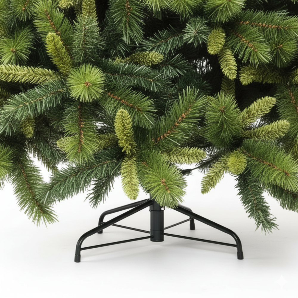 Granpino albero di natale imponente con chioma ricca e realistica stile americano *** misura h 210, confezione 1