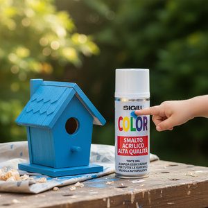 Color smalto acrilico spray di alta qualità per tutte le superfici 400 ml *** colore- giallo traffico - ral 1023, co...