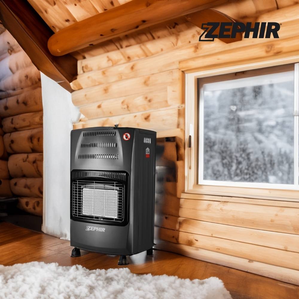 Zephir zgs41200 stufa gas infrarossi pieghevole 4,2 kw per riscaldamento ambienti