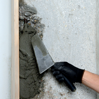 Cazzuola punta tonda da 160 mm manico ergonomico antiscivolo lavori muratura