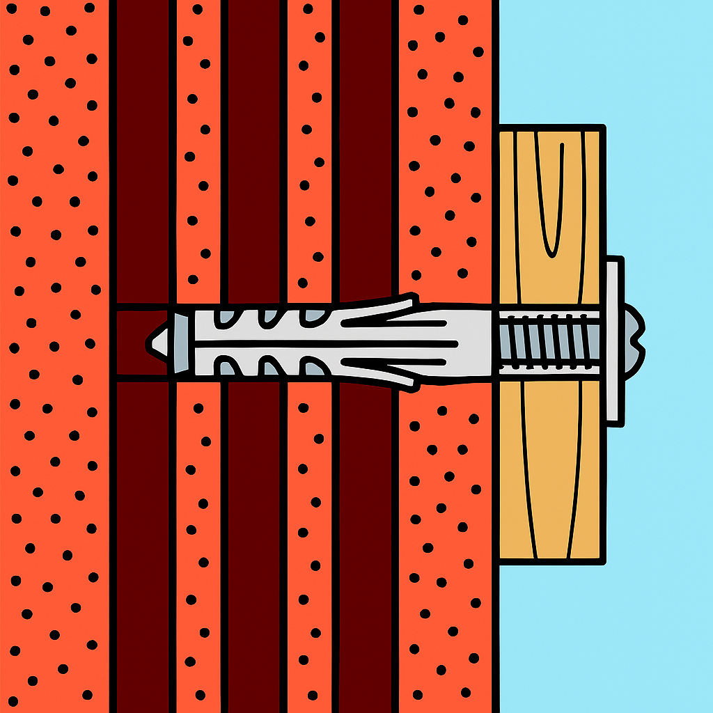 Fissaggio espandibile materiali pieni semipieni sb 9/4 vite t.s.c. 100 pezzi