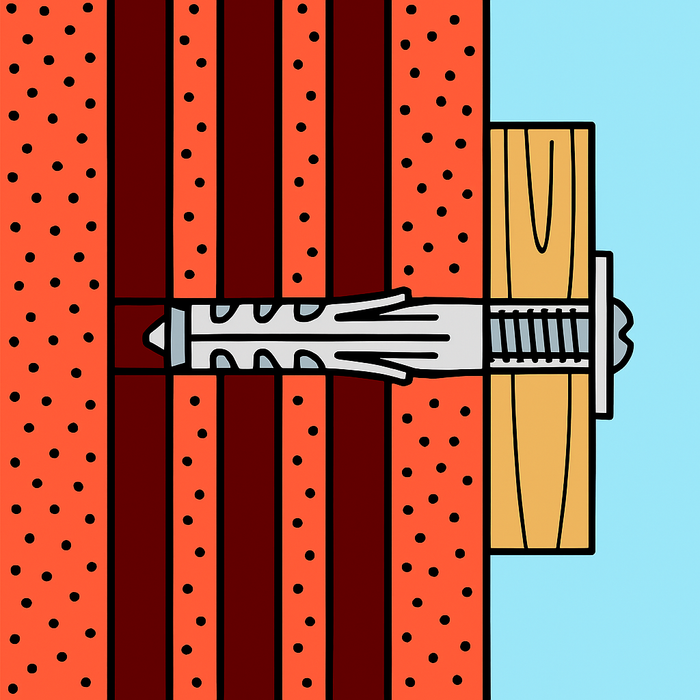 Fissaggio espandibile materiali pieni semipieni sb 9/4 vite t.s.c. 100 pezzi