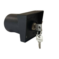 Zippo selettore apri/chiudi da incasso con serratura in nylon grigio scuro