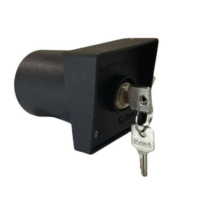 Zippo selettore apri/chiudi da incasso con serratura in nylon grigio scuro