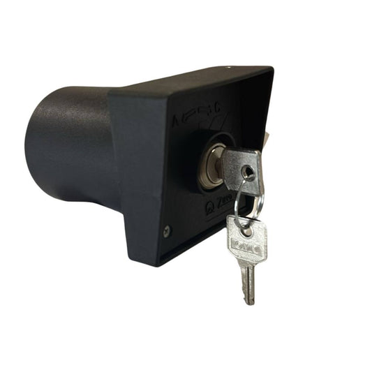 Zippo selettore apri/chiudi da incasso con serratura in nylon grigio scuro