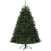 Albero di Natale Artificiale da 195 cm con 1838 Rami con Base in Acciaio per Interni, Verde