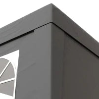 Gazebo Barnum da Giardino Pop-Up Pieghevole Regolabile in Altezza, Protezione UV 30+, 3 Pareti Laterali, Grigio