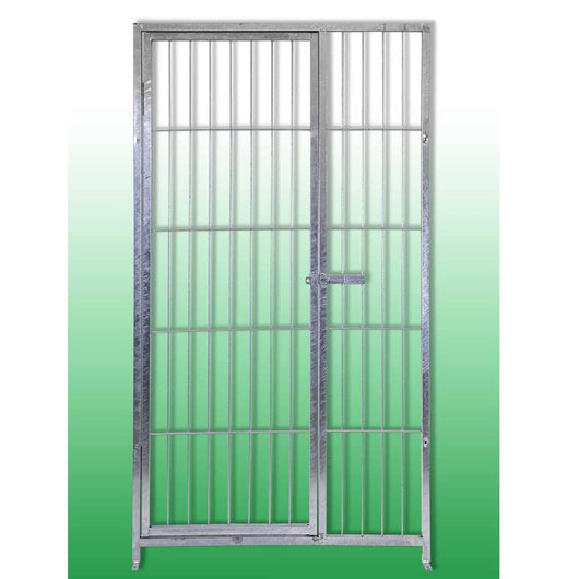 Pannello modulare con porta per box per cani zincatura elettrolitica 100 cm x h 180 cm