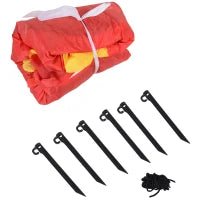 Gonfiabile di Babbo Natale con Slitta e Renne, Autogonfiabile Elettrico, Impermeabile e Resistente, Lungo 2.3 Metri