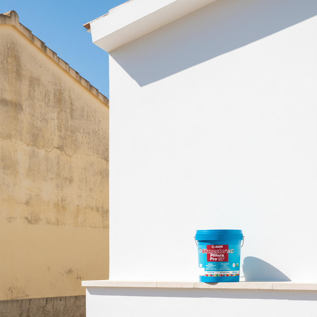 Idropittura acrilsilossanica mediterraneo ponente antimuffa per interni ed esterni *** formato 20 kg, confezione 1