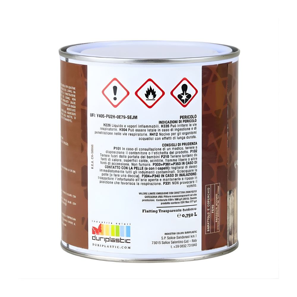 Durilux legnomare flatting vernice lucida per legno e imbarcazioni *** formato 0,750 lt, confezione 1