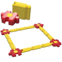 Struttura di Equilibrio per Bambini, personalizzabile, in Plastica, con parti flessibili, Giallo e Rosso