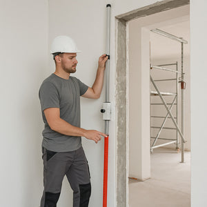 Asta flessibile alluminio anodizzata modello fl livella sferica posizionamento