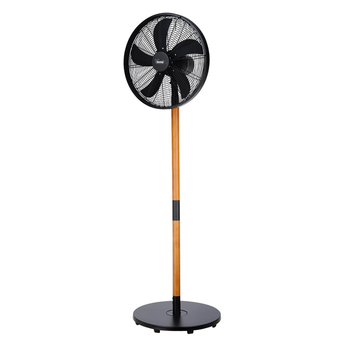 Bimar Ventilatore Piantana VPM410 40cm Metallo Stelo Legno Altezza Regolabile 3 Velocità Oscillazione