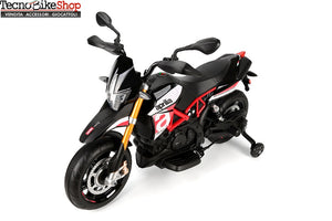 Moto Elettrica per Bambini Aprilia Racing Dorsoduro 12V Ruote in EVA-Rosso