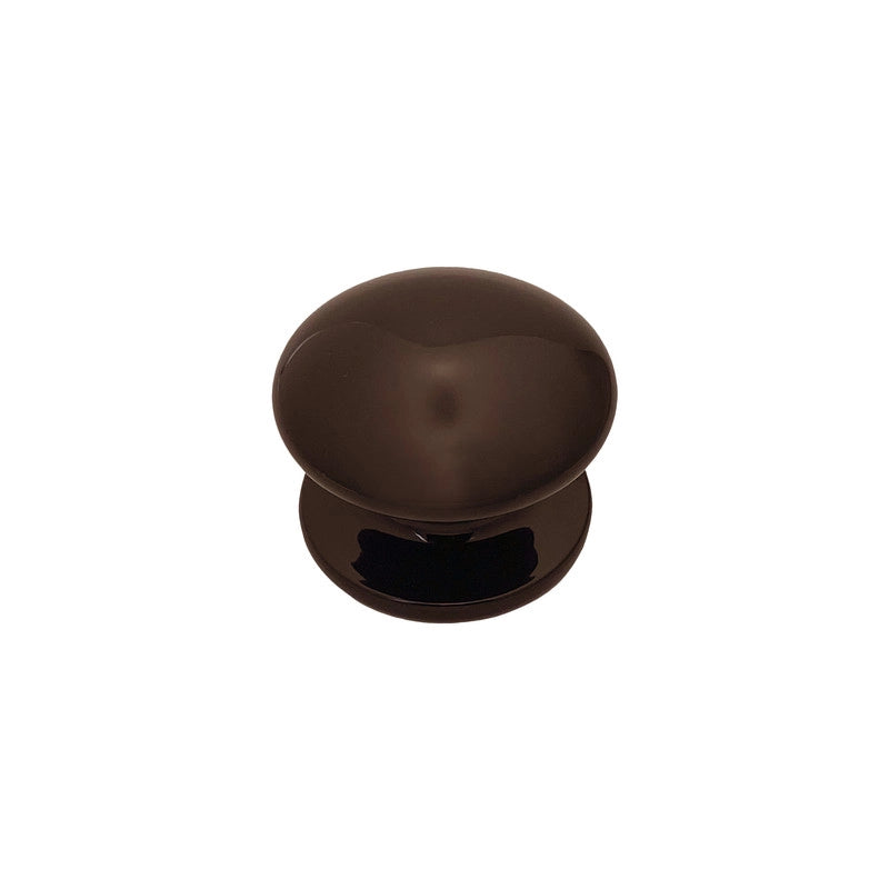 Pomolo fisso per porta SAGUATTI 873/80UB in alluminio marrone lucido